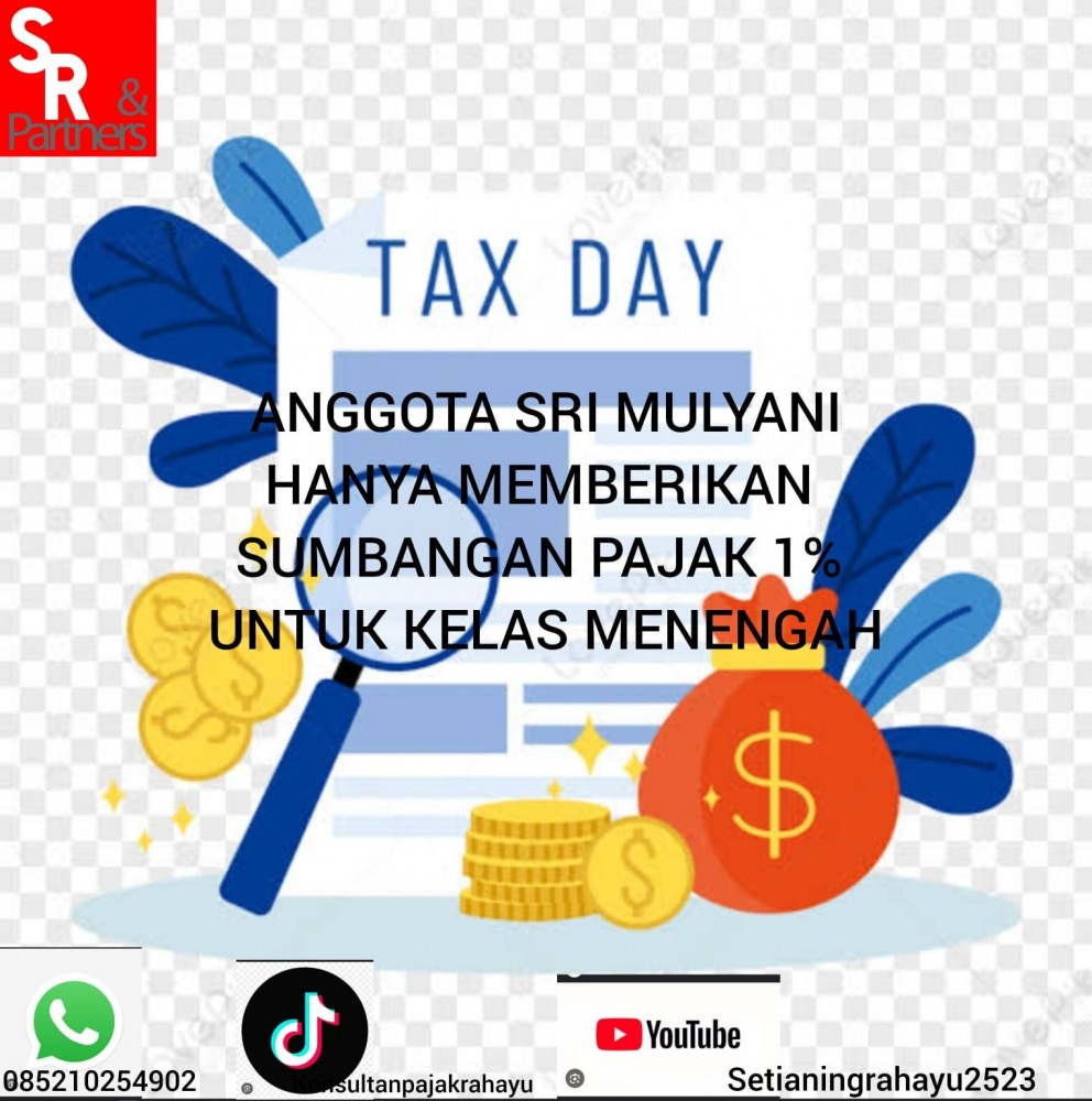 Anggota Sri Mulyani hanya memberikan sumbangan pajak 1% untuk kelas menengah