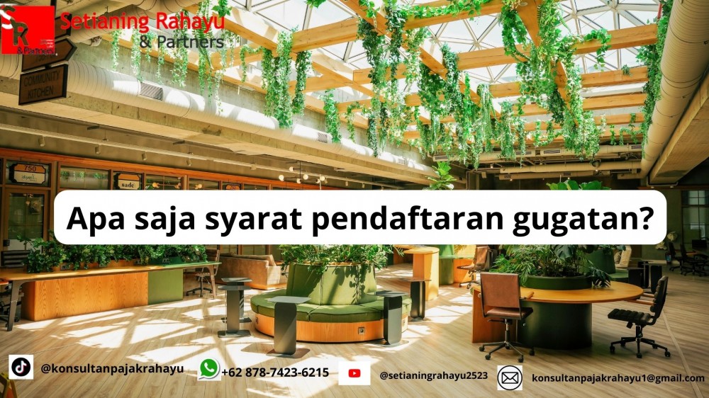 APA SAJA SYARAT PENDAFTARAN GUGATAN