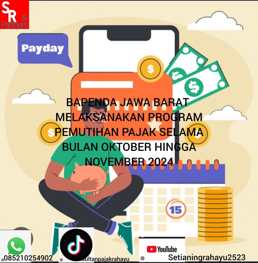 Bapenda Jawa Barat melaksanakan program pemutihan pajak selama bulan Oktober hingga November 2024.