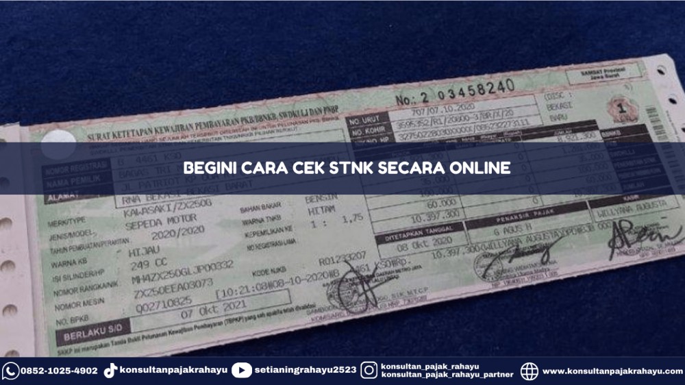 Begini Cara Cek STNK Secara Online