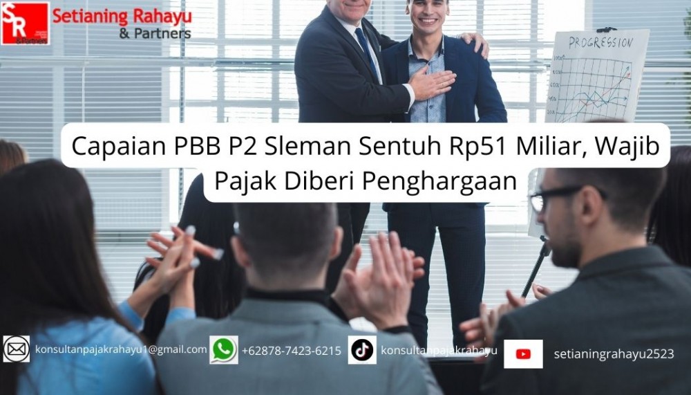 Capaian PBB P2 Sleman Sentuh Rp51 Miliar, Wajib Pajak Diberi Penghargaan