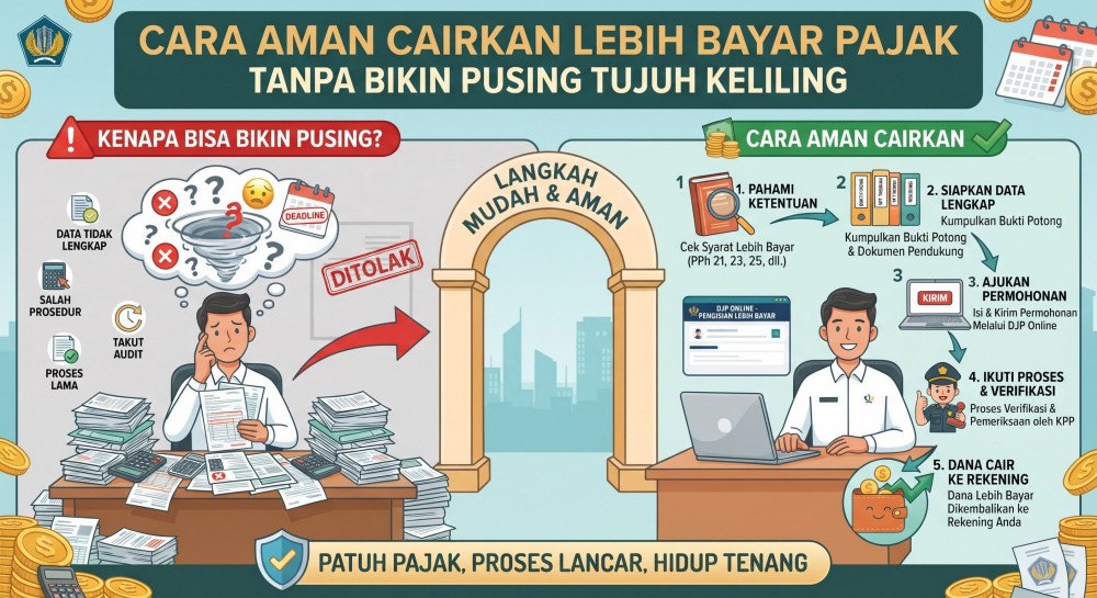 Cara Aman Cairkan Lebih Bayar Pajak Tanpa Bikin Pusing Tujuh Keliling