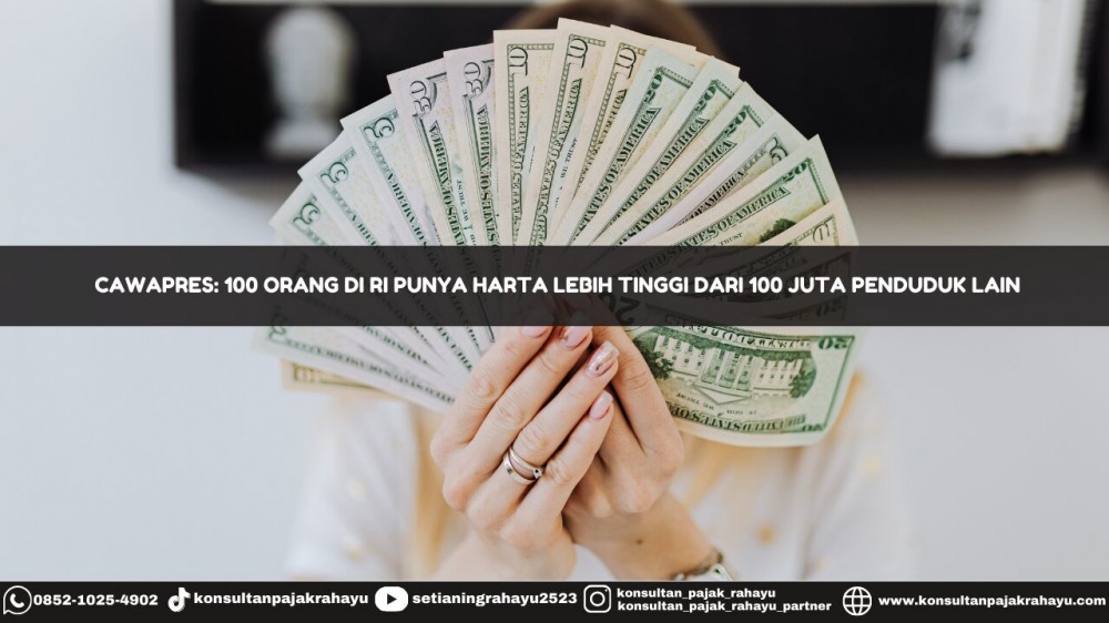 Cawapres: 100 Orang RI Punya Harta Lebih Tinggi Daripada 100 Juta Penduduk Lain