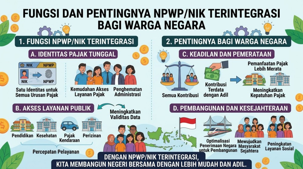 Fungsi dan Pentingnya NPWP/NIK Terintegrasi bagi Warga Negara