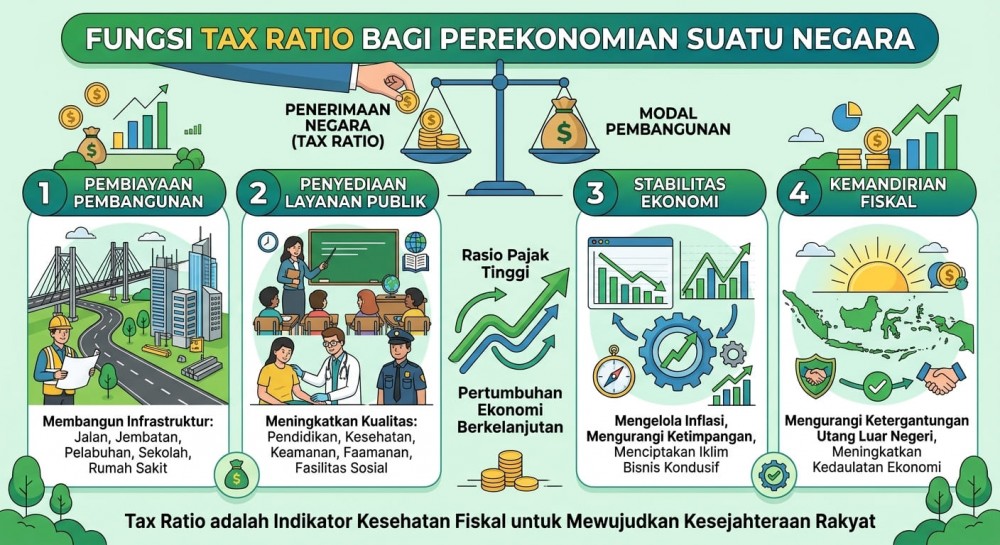 Fungsi Tax Ratio bagi Perekonomian Suatu Negara