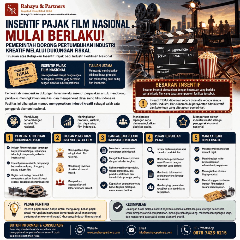 Insentif Pajak Film Nasional Mulai Berlaku: Pemerintah Dorong Pertumbuhan Industri Kreatif Melalui Dukungan Fiskal