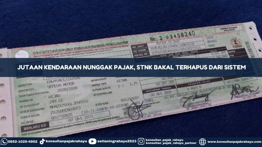 Jutaan Kendaraan Nunggak Pajak, STNK Bakal Terhapus dari Sistem