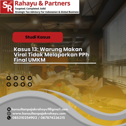 Kasus 13: Warung Makan Viral  Tidak Melaporkan PPh Final UMKM