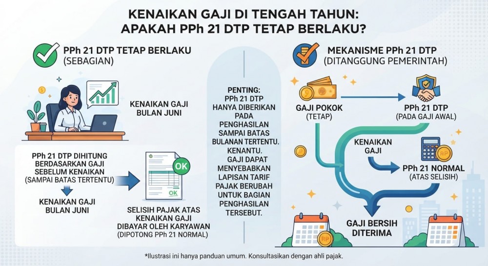Kenaikan Gaji di Tengah Tahun: Apakah PPh 21 DTP Tetap Berlaku?