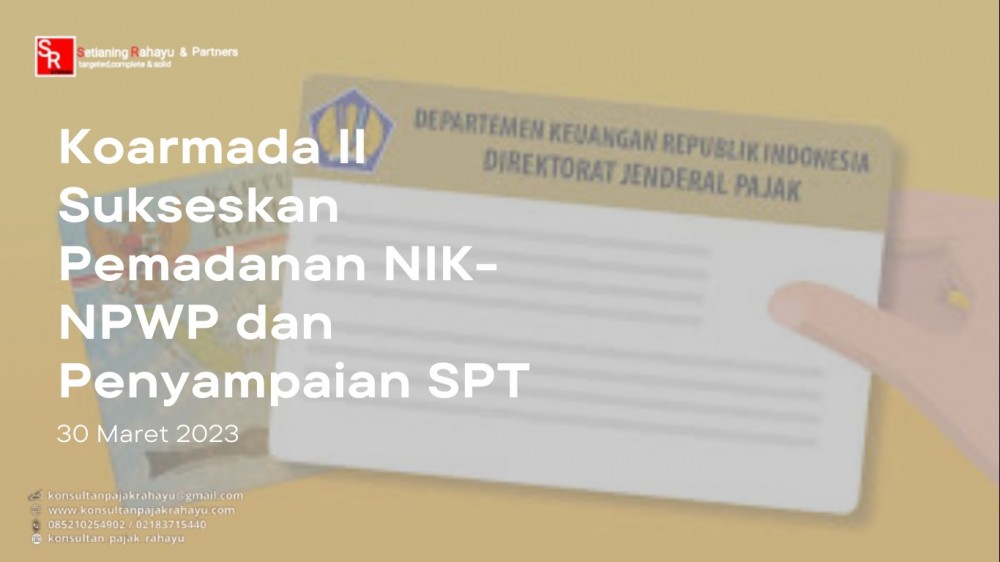 Koarmada II Sukseskan Pemadanan NIK-NPWP dan Penyampaian SPT