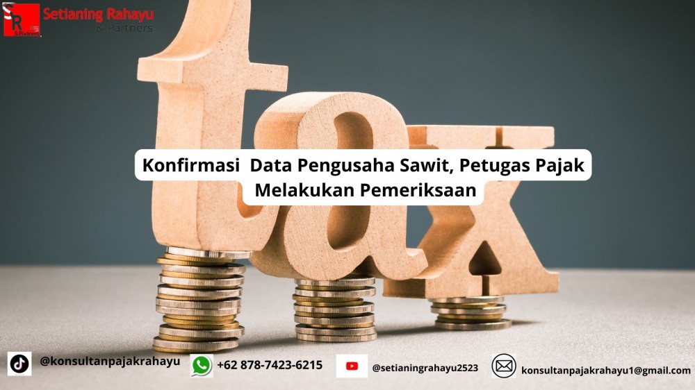 Konfirmasi Data Pengusaha Sawit: Petugas Pajak Melakukan Pemeriksaan
