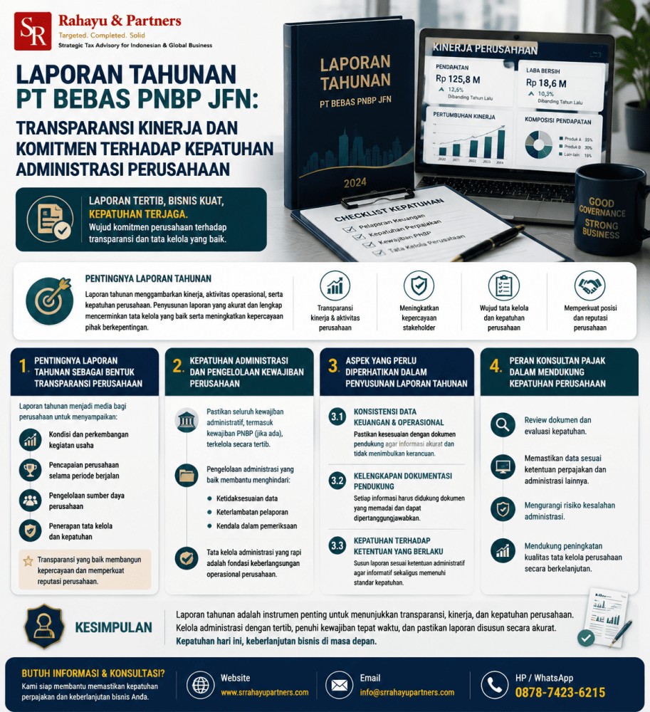 Laporan Tahunan PT Bebas PNBP JFN: Transparansi Kinerja dan Komitmen terhadap Kepatuhan Administrasi Perusahaan