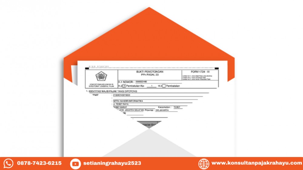 Mekanisme Pemecahan Bukti Potong PPh Pasal 23