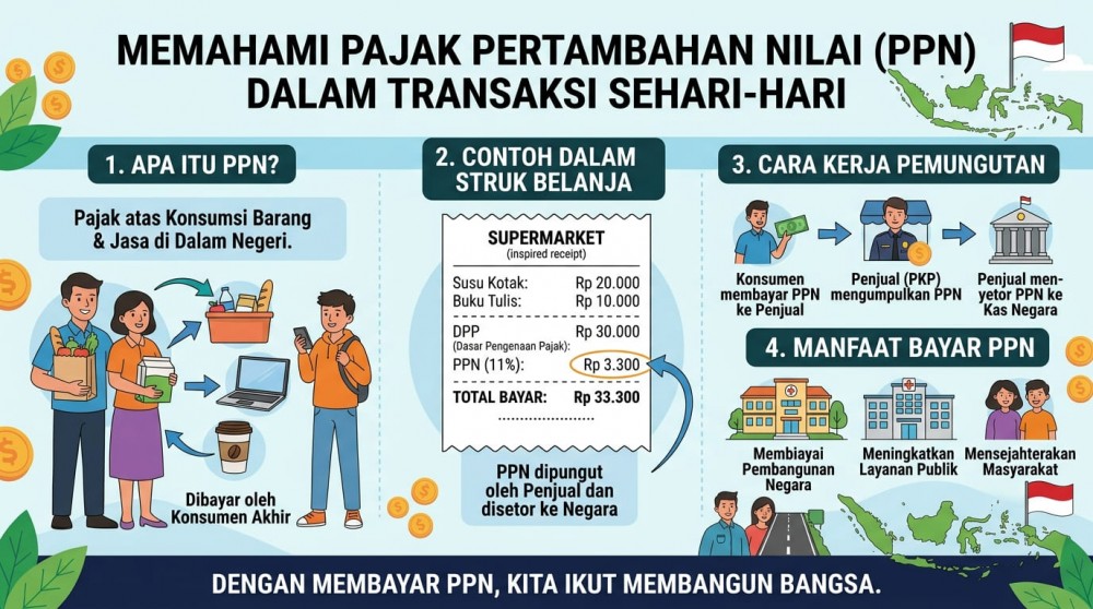 Memahami Pajak Pertambahan Nilai (PPN) dalam Transaksi Sehari-Hari