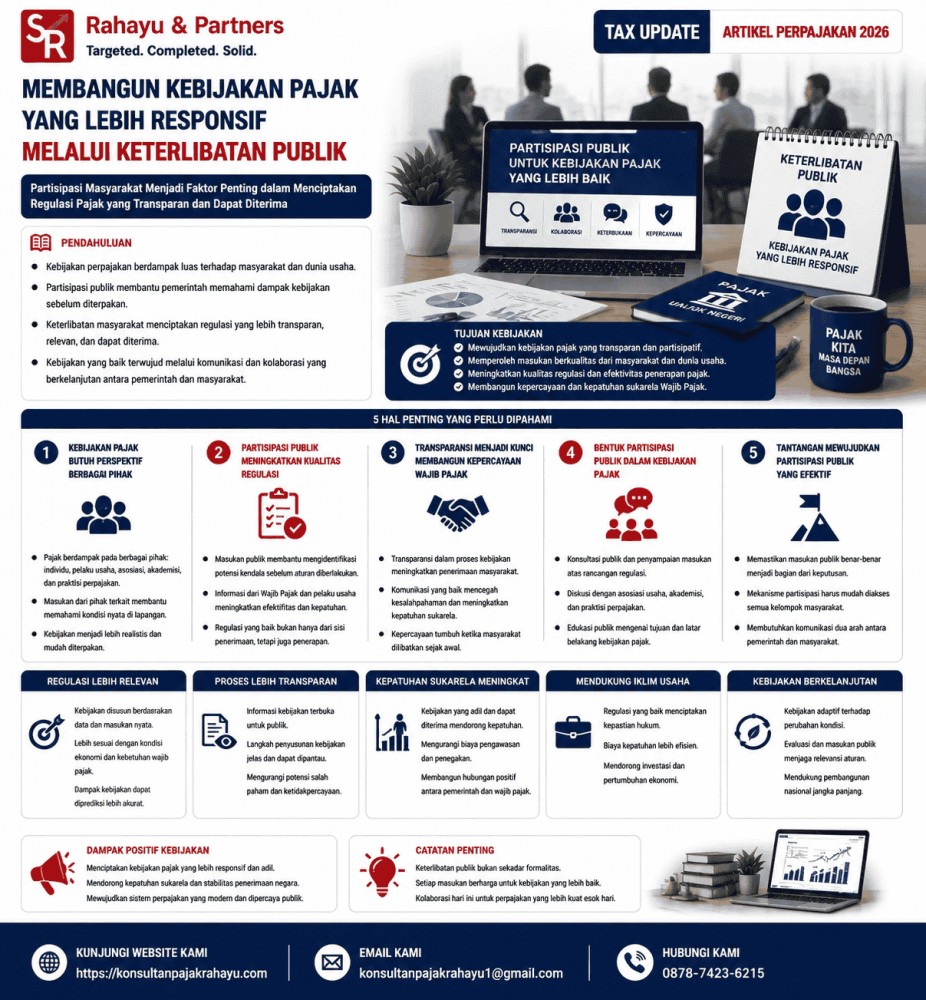 Membangun Kebijakan Pajak yang Lebih Responsif Melalui Keterlibatan Publik