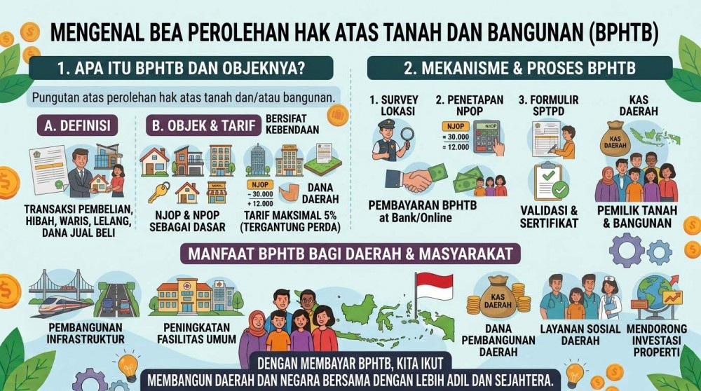 Mengenal Bea Perolehan Hak atas Tanah dan Bangunan (BPHTB)