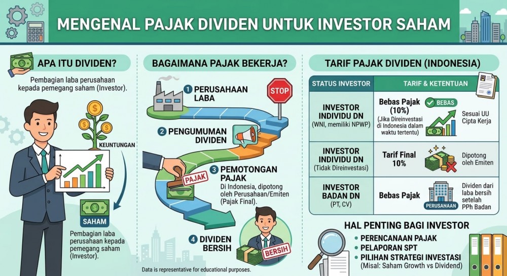 Mengenal Pajak Dividen untuk Investor Saham