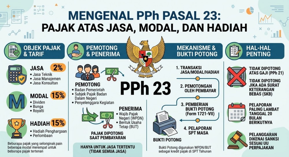 Mengenal PPh Pasal 23: Pajak atas Jasa, Modal, dan Hadiah