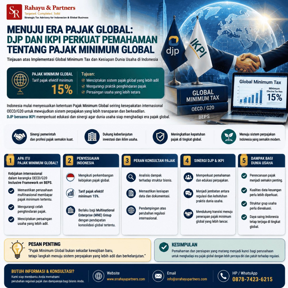 Menuju Era Pajak Global: DJP dan IKPI Perkuat Pemahaman tentang Pajak Minimum Global