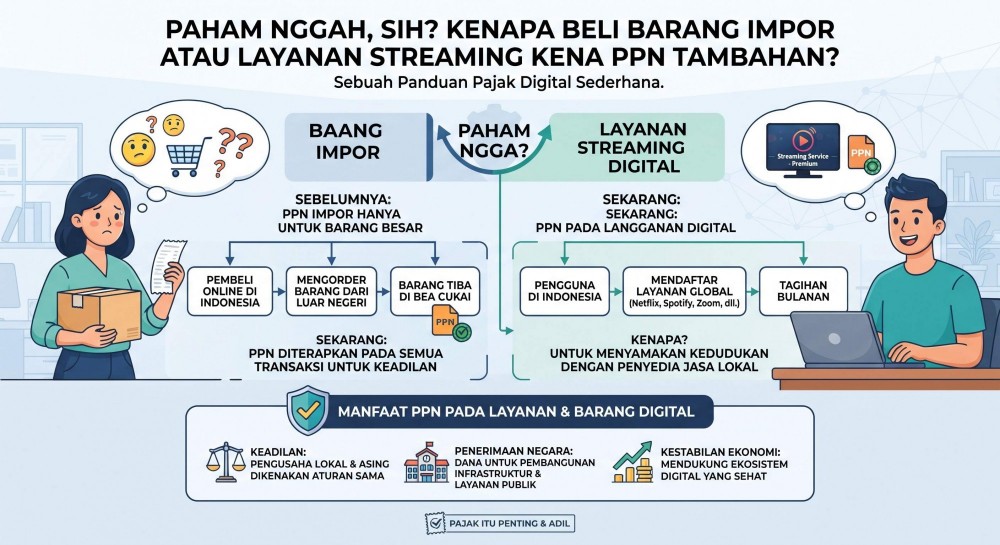 Paham Nggak, Sih? Kenapa Beli Barang Impor atau Layanan Streaming Kena PPN Tambahan?