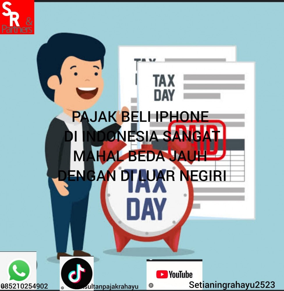 Pajak beli iphone di Indonesia sangat mahal beda jauh dengan di luar negeri