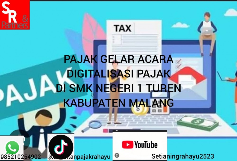 Pajak gelar acara digitalisasi pajak di SMK Negeri 1 turen Kabupaten Malang