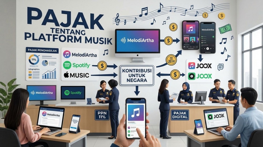 Pajak pada Platform Musik Digital di Indonesia