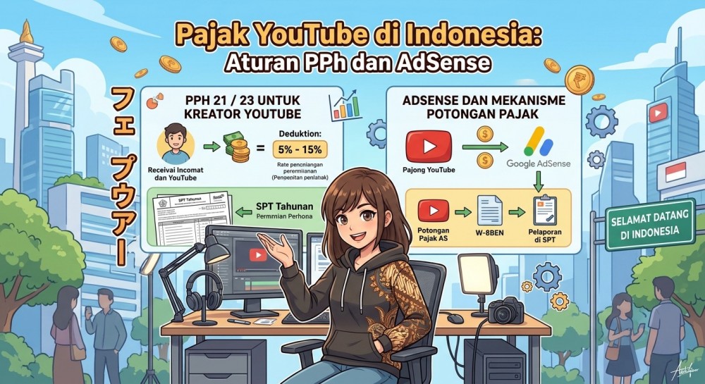 Pajak YouTube di Indonesia: Aturan Pajak Penghasilan Kreator Konten