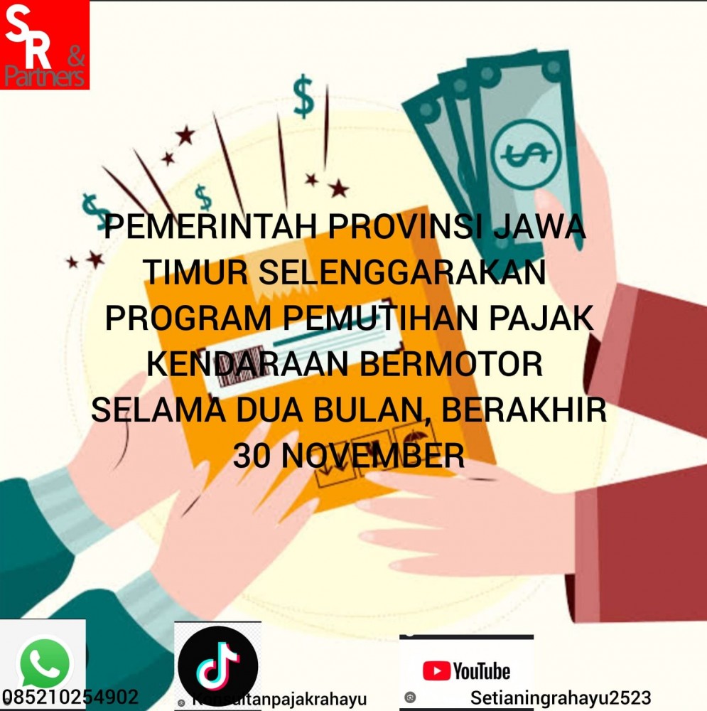 Pemerintah Provinsi Jawa Timur Selenggarakan Program Pemutihan Pajak Kendaraan Bermotor Selama Dua Bulan, Berakhir 30 November