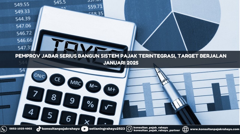 Pemprov Jabar Serius Bangun Sistem Pajak Terintegrasi, Target Berjalan Januari 2025