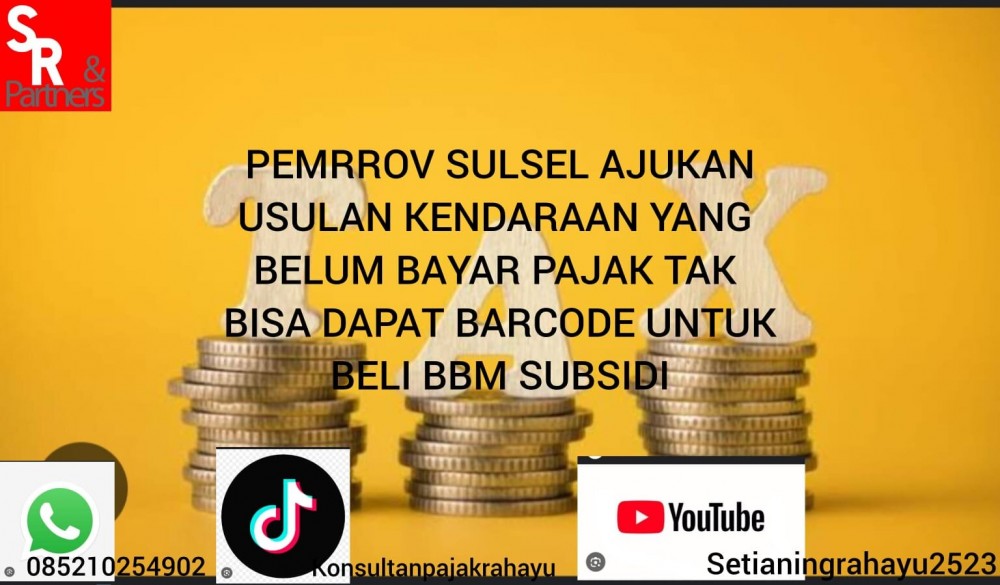 Pemprov Sulsel Ajukan Usulan Kendaraan yang Belum Bayar Pajak Tak Bisa Dapat Barcode untuk Beli BBM Subsidi