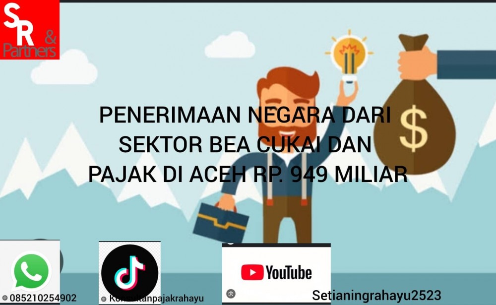 Penerimaan Negara dari Sektor Bea Cukai dan Pajak di Aceh Capai Rp 949 Miliar