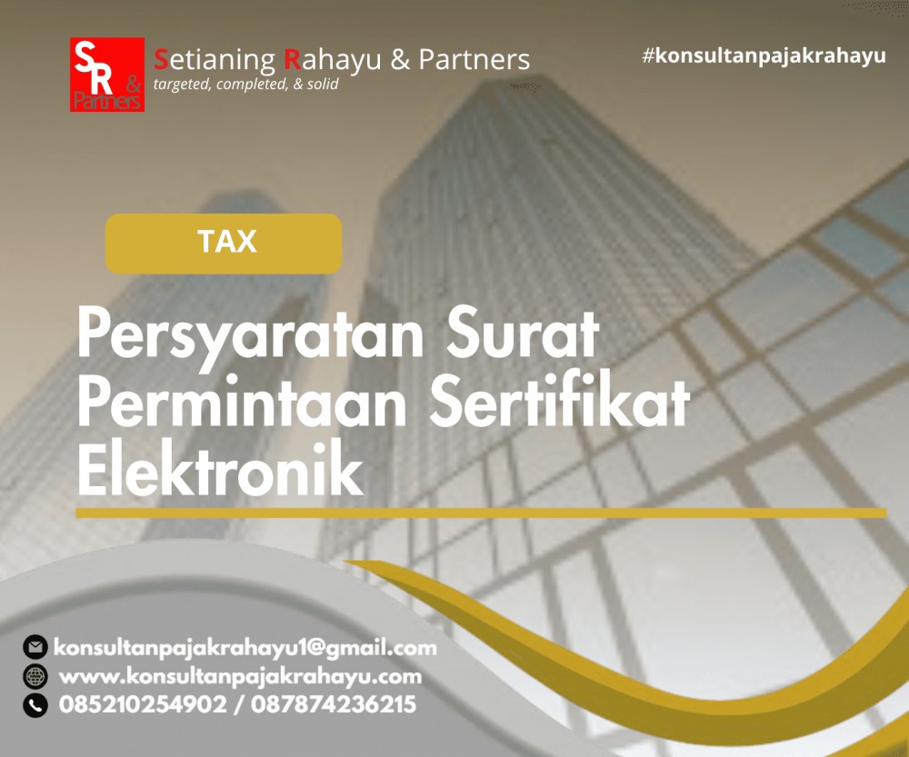 Persyaratan Surat Permintaan Sertifikat Elektronik
