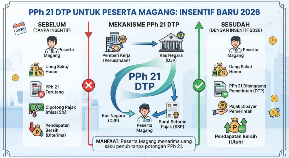 PPh 21 DTP untuk Peserta Magang: Insentif Baru 2026
