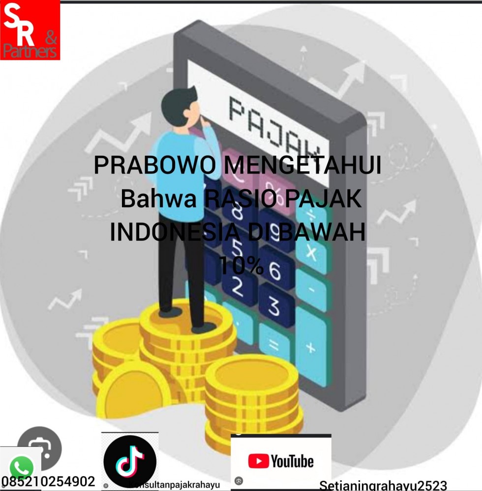 Prabowo mengetahui bahwa rasio pajak Indonesia dibawah 10%