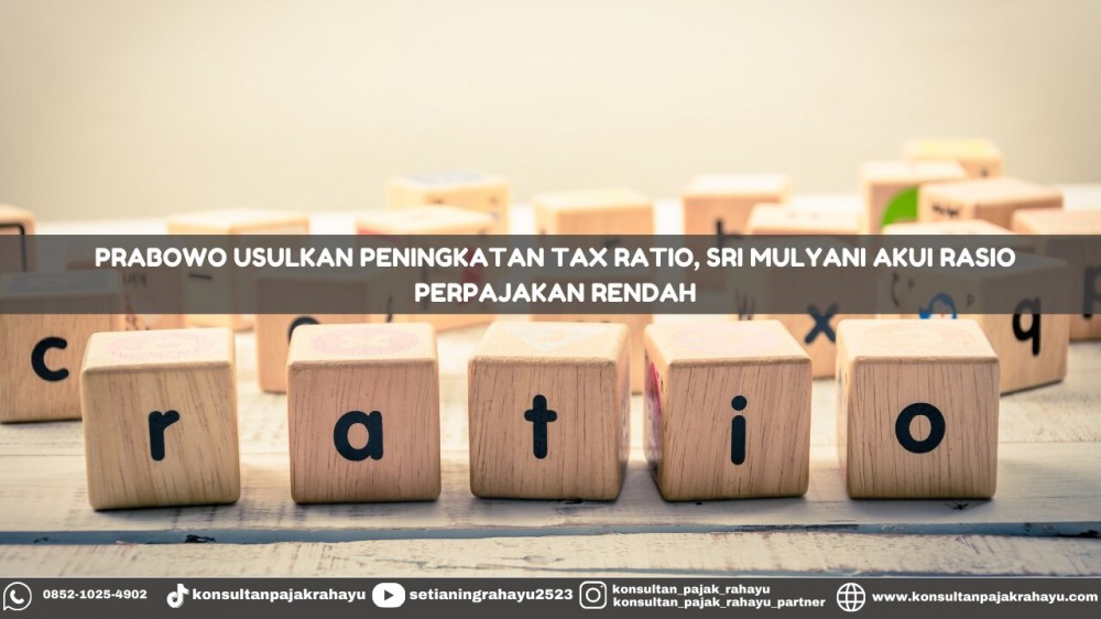Prabowo Usulkan Peningkatan Tax Ratio, Sri Mulyani Akui Rasio Perpajakan Rendah