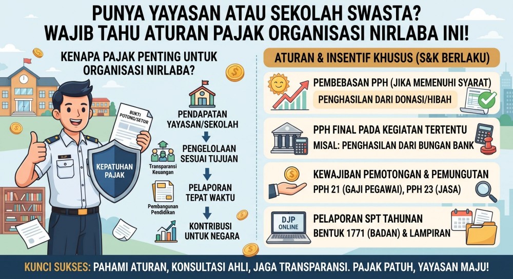 Punya Yayasan atau Sekolah Swasta? Wajib Tahu Aturan Pajak Organisasi Nirlaba Ini!