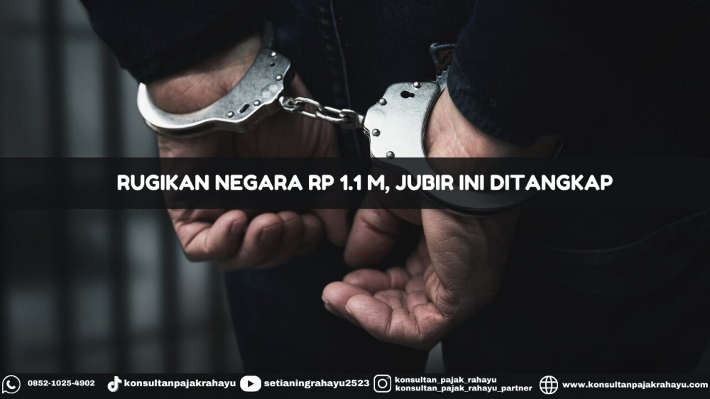 Rugikan Negara Rp 1.1 M, Jubir Ini Ditangkap