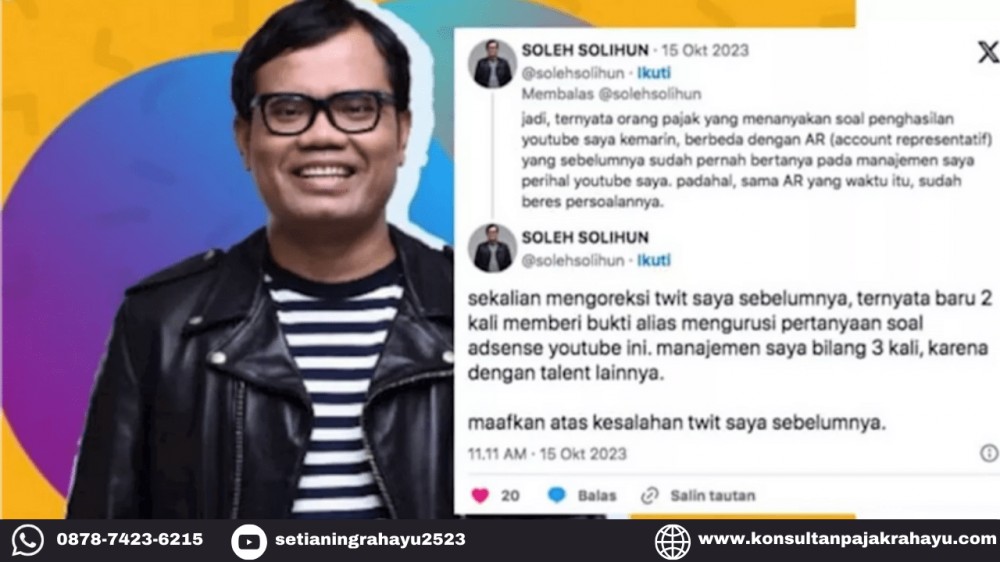 Soleh Solihun Keluhkan Urusan Pajak, Ini Respons DJP