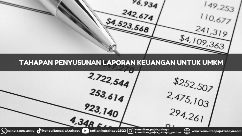 Tahapan Penyusunan Laporan Keuangan Untuk UMKM