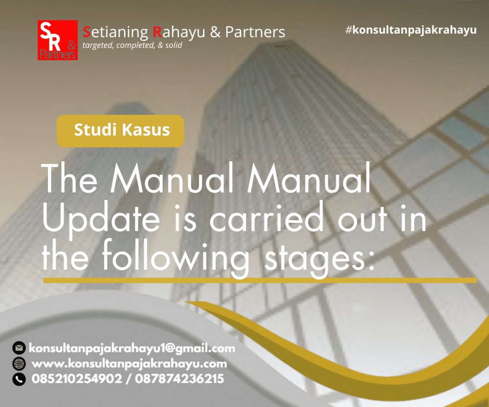 The Manual Manual Update is carried out in the following stages:
