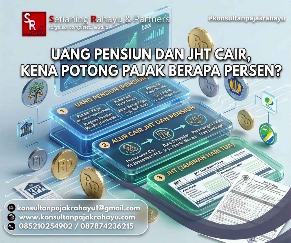 Uang Pensiun dan JHT Cair, Kena Potong Pajak Berapa Persen?