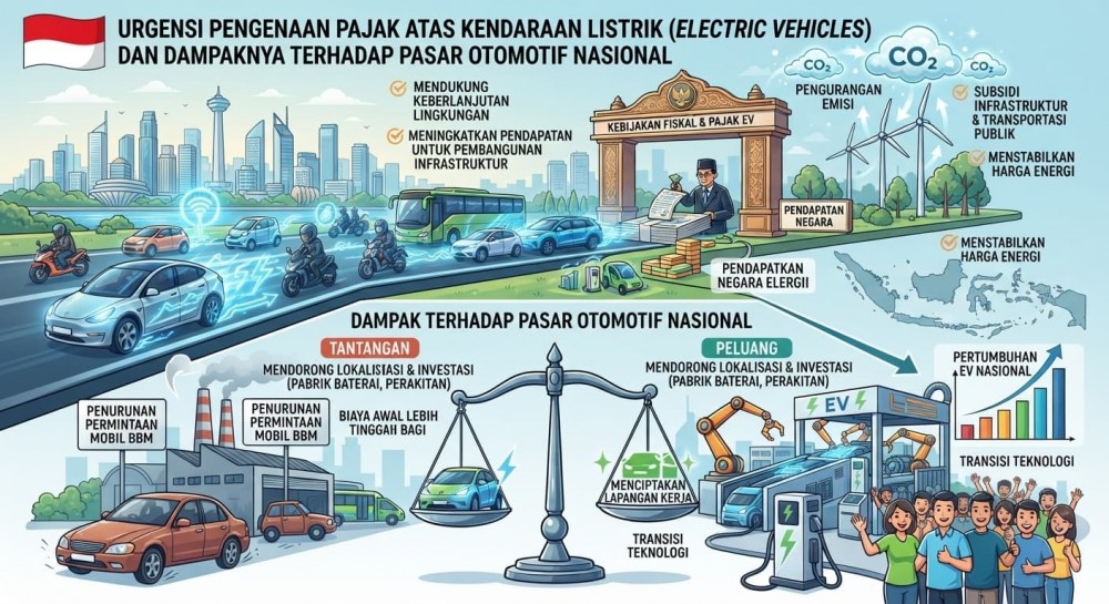 Urgensi Pengenaan Pajak atas Kendaraan Listrik (Electric Vehicles) dan Dampaknya terhadap Pasar Otomotif Nasional